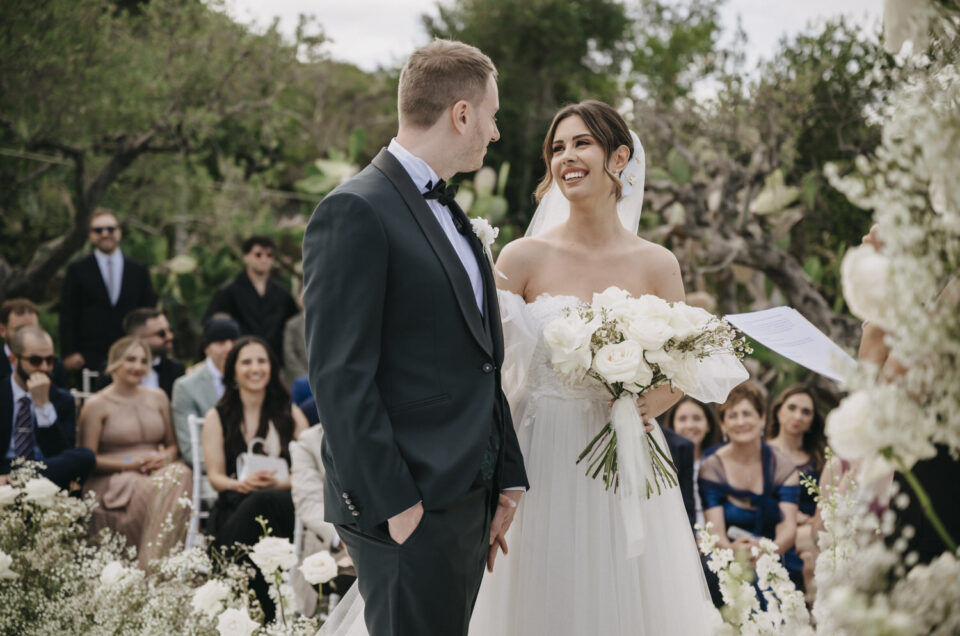 Elegant sea view wedding