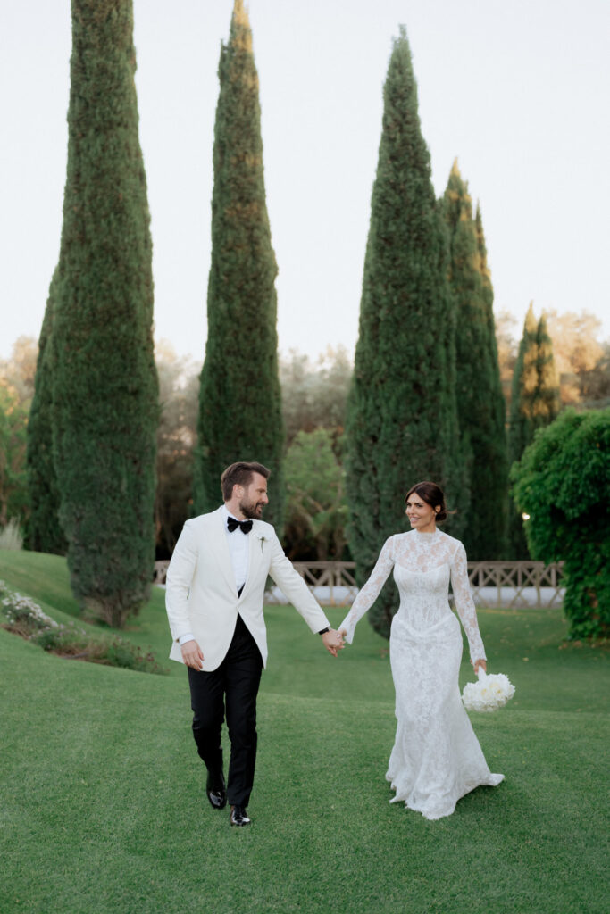 Scatto d'autore per un matrimonio all'aperto curato dai fotografi di Ginnetti Studio